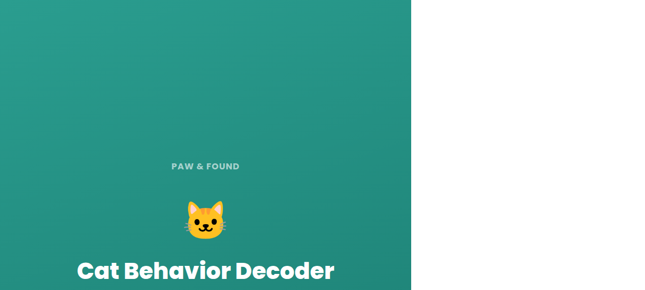 Cat Behavior Decoder