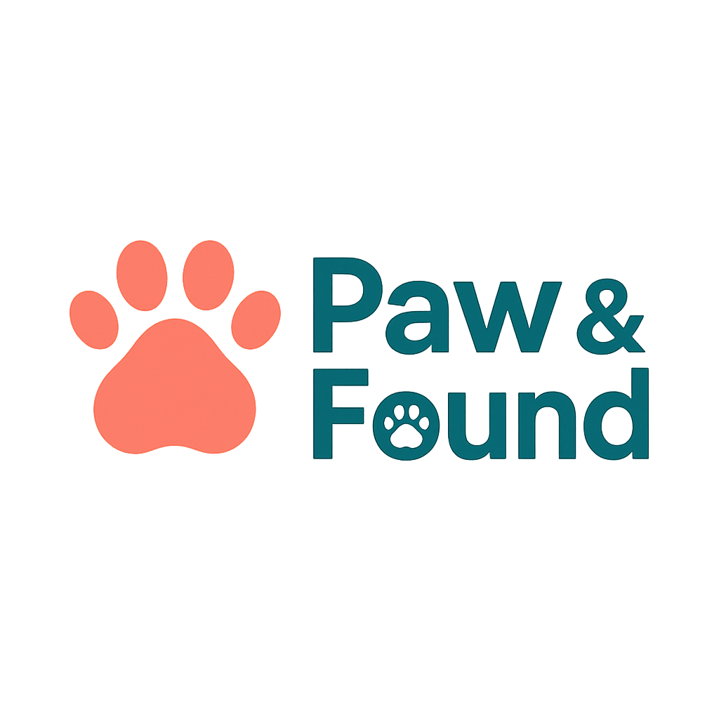 Paw & Found — Pet Supplies Store Logo