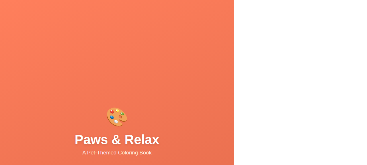 Paws & Relax Coloring Book