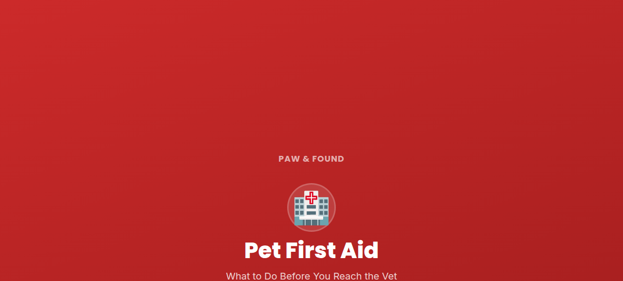 Pet First Aid: Emergency Care Guide