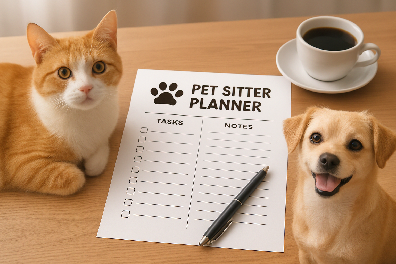Pet Sitter Planner & Checklist
