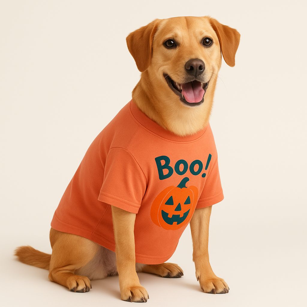 Halloween Boo Pet T-Shirt — Paw & Found pet product