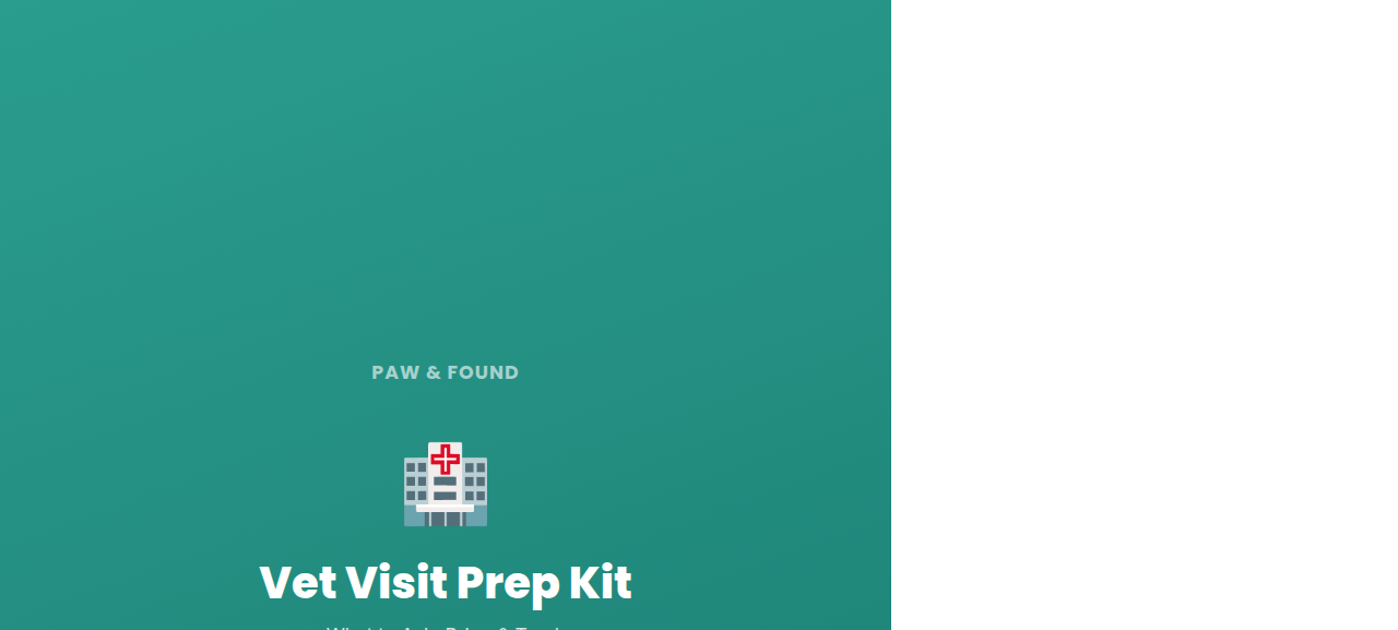 Vet Visit Prep Kit